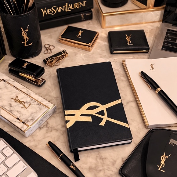 YSL Beauty VIP Black & Gold Logo Notebook GWP